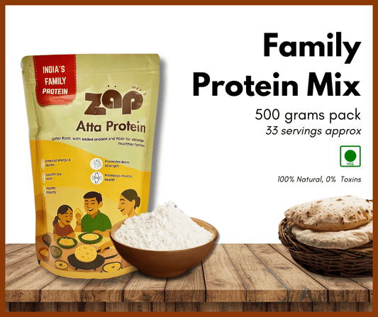 Plant Based High Protein High Fiber Atta Protein [suitable for all flours] - Zäp Meals